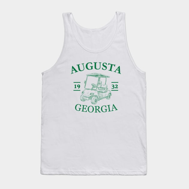 Augusta Georgia golf cart Tank Top by Tebird